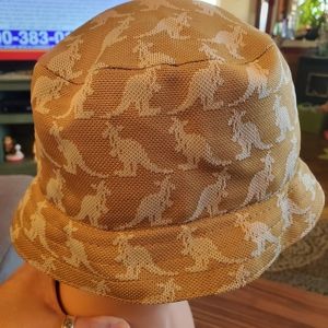 Vintage Kangol Blue Jacquard Bin Logo Bucket  Hat